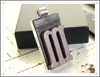 Typewriter key Earrings