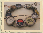 Typewriter key Bracelets