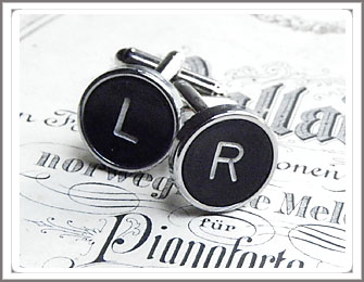 Typewriter key Cufflinks