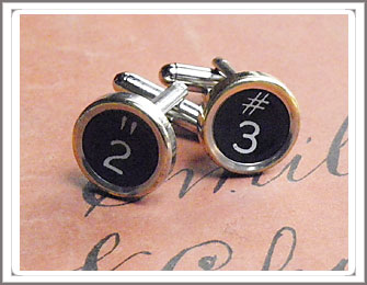 Typewriter key Cufflinks