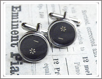 Typewriter key Cufflinks