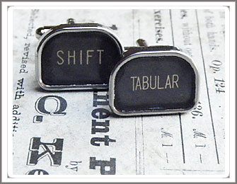 Typewriter key Cufflinks