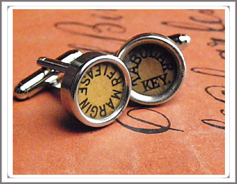 Typewriter key Cufflinks