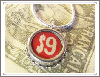 Typewriter key necklace