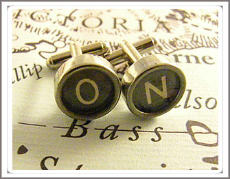 Typewriter key Cufflinks