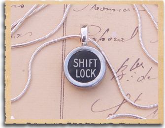 Typewriter key Necklace