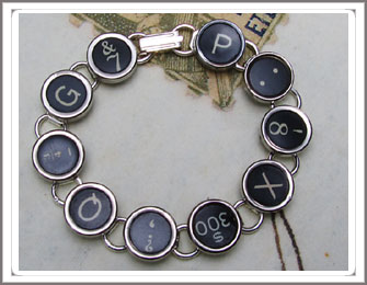 Typewriter key Bracelet