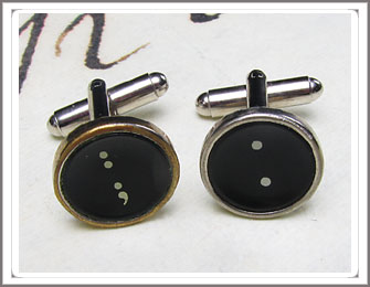 Typewriter key Cufflinks