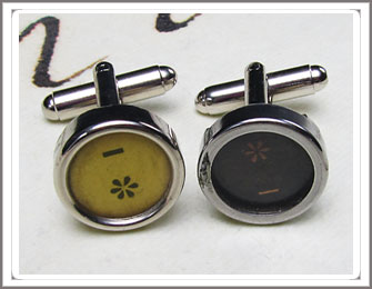 Typewriter key Cufflinks