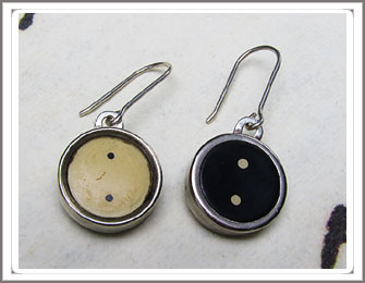 Typewriter key Earrings